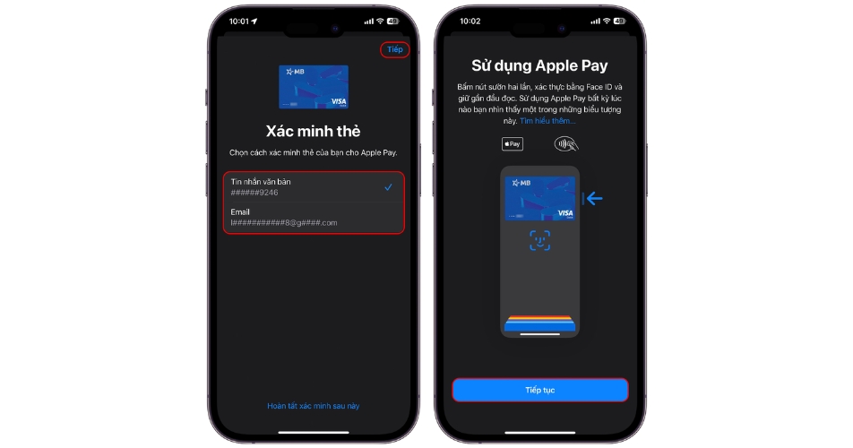 Thiết lập Apple Pay trên iPhone bước 5