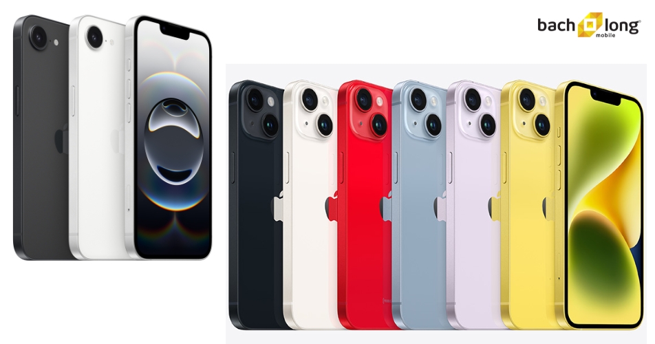 So sánh thiết kế iPhone 16e và iPhone 14