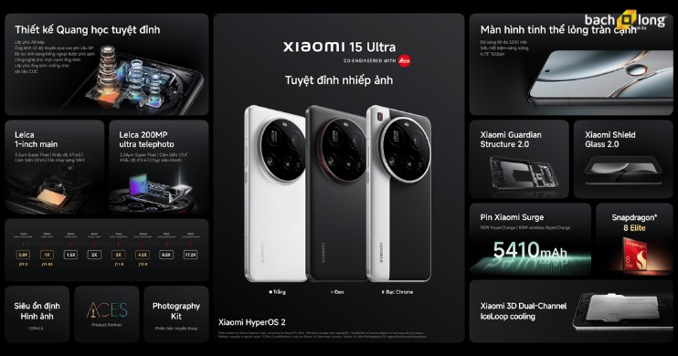Mở bán Xiaomi 15 Ultra tại Việt Nam