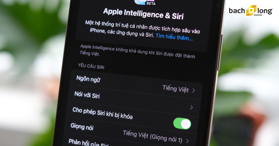Cách trải nghiệm Siri tiếng Việt