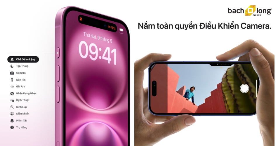 Nút Action Button và Camera Control