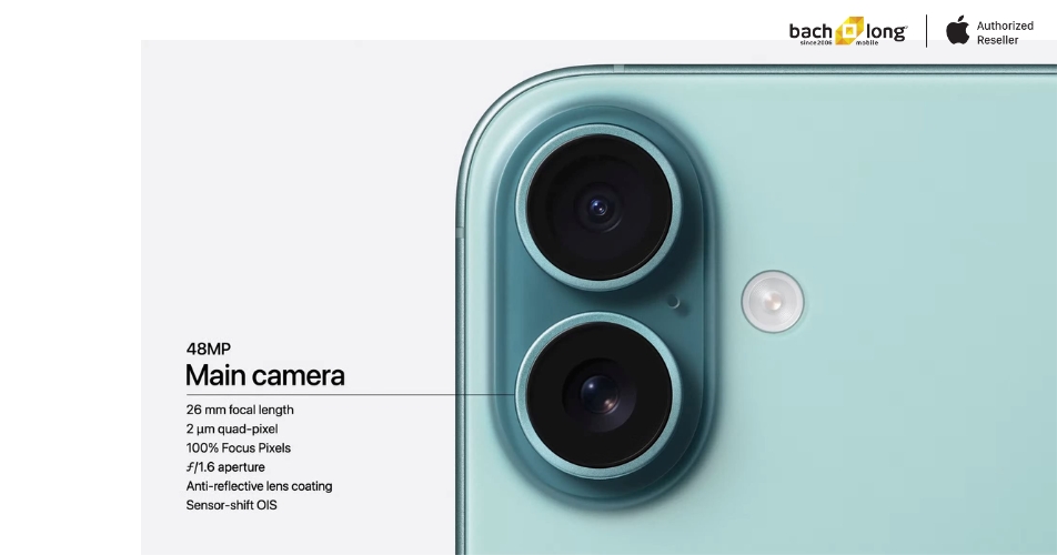 Camera iPhone 16 Plus 512GB ấn tượng với nhiều tính năng vượt trội