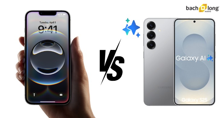 So sánh tính năng AI iPhone 16e và Galaxy S25
