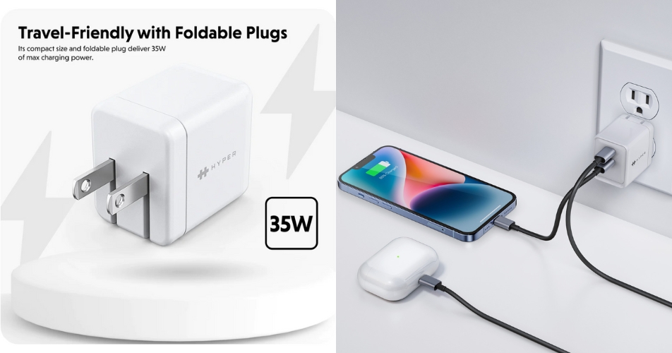 Sạc nhanh Hyper GaN II Dual USB-C PPS 33W/PD 35W