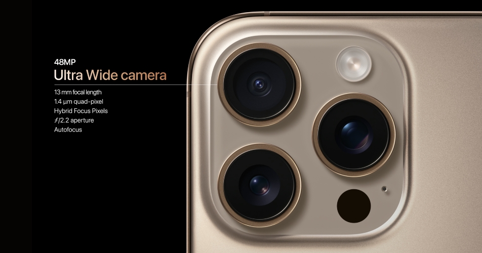 Camera Ultra-wide 48MP