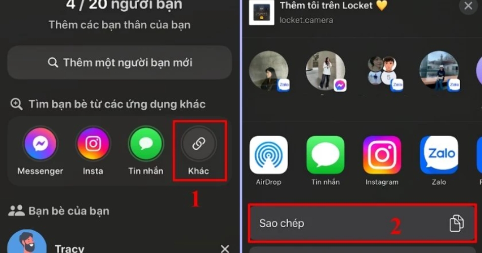 Nhấn Sao chép để gửi link này đến bất kỳ nền tảng nào bạn muốn