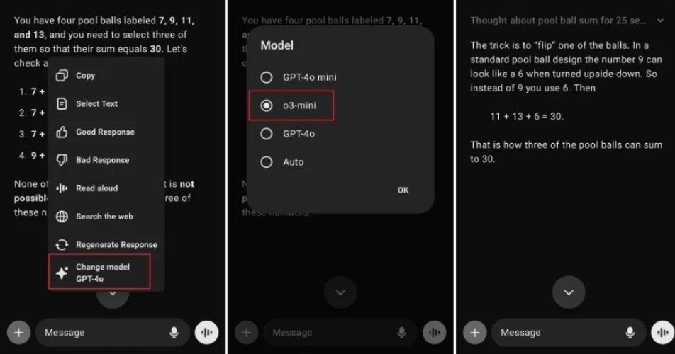 Cách sử dụng ChatGPT o3-mini trên Android và iOS