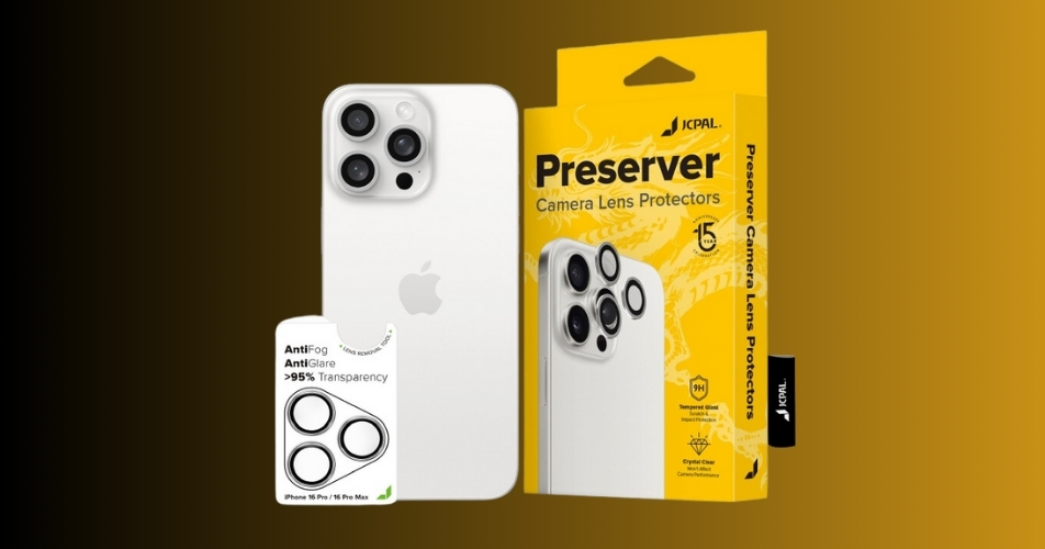 Cường lực Lens Camera Jcpal 16/16 Plus được thiết kế với viền titanium chắc chắn