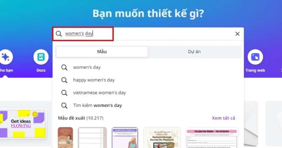 Cách làm thiệp 8/3 theo mẫu có sẵn trên Canva 