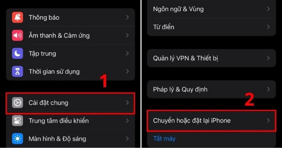 Đặt lại tất cả cài đặt trên iPhone khi gặp lỗi Panic Full