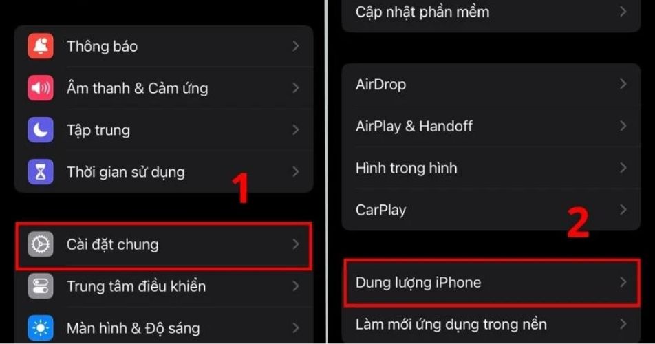 Dọn dẹp bộ nhớ iPhone