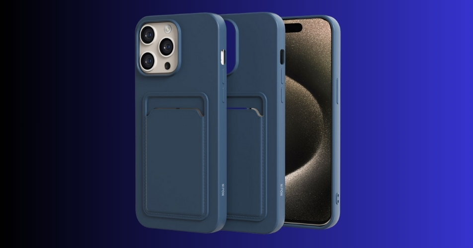 Ốp iPhone 15 Pro Max Card Bag TPU Leather Case MC15A04 - DARK BLUE sở hữu nhiều tính năng tiện dụng