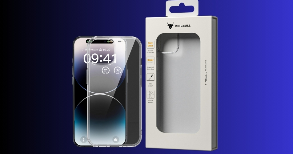 Ốp Lưng iPhone 15 Pro Mipow Tempered Transparent Case – PS15C gia công tỉ mỉ