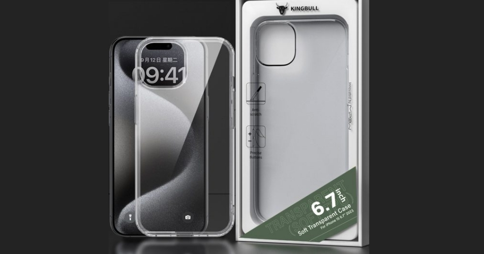Ốp lưng trong suốt Silicon TPU iPhone 15 Plus Soft Transparent Case – ST15B được làm từ chất liệu TPU mềm dẻo