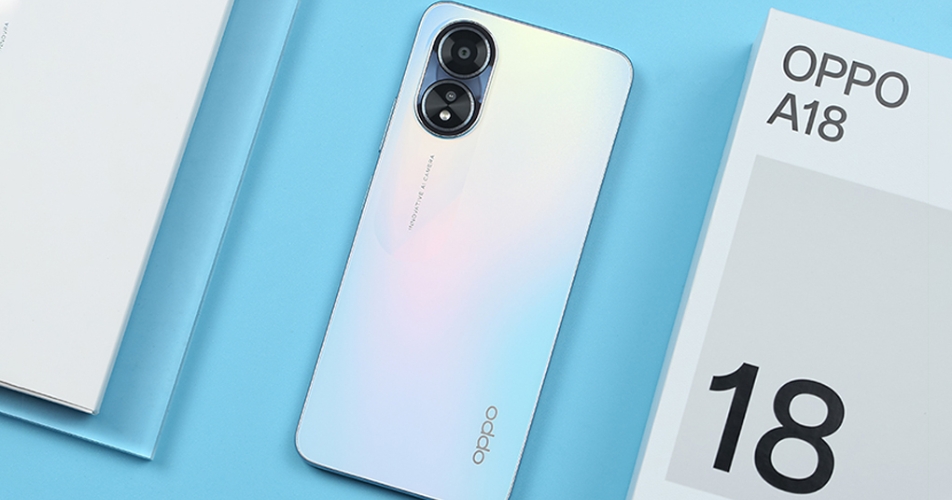 OPPO A18 (4GB/128GB) tỏa sáng với vẻ ngoài đẳng cấp
