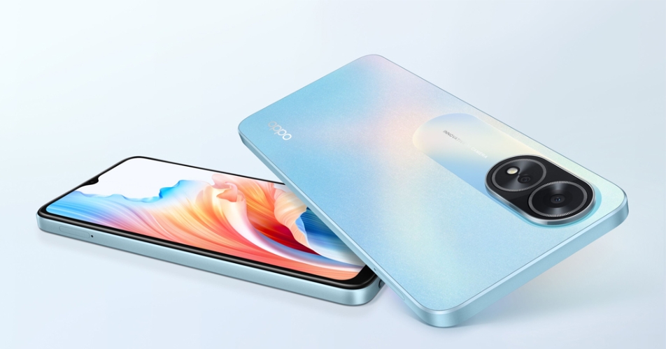 OPPO A18 (4GB/64GB) có thiết kế vuông vức đặc trưng
