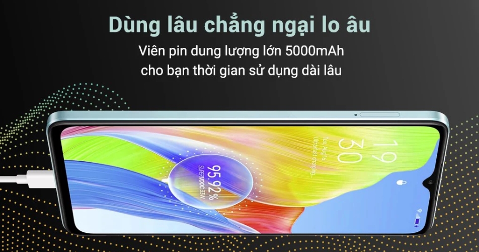 OPPO A18 (4GB/64GB) nổi bật với viên pin dung lượng khủng