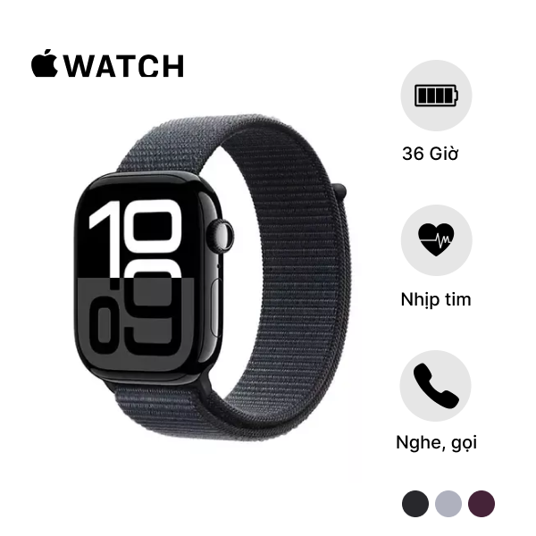  Apple Watch Series 10 GPS 42mm Viền Nhôm Dây Vải 