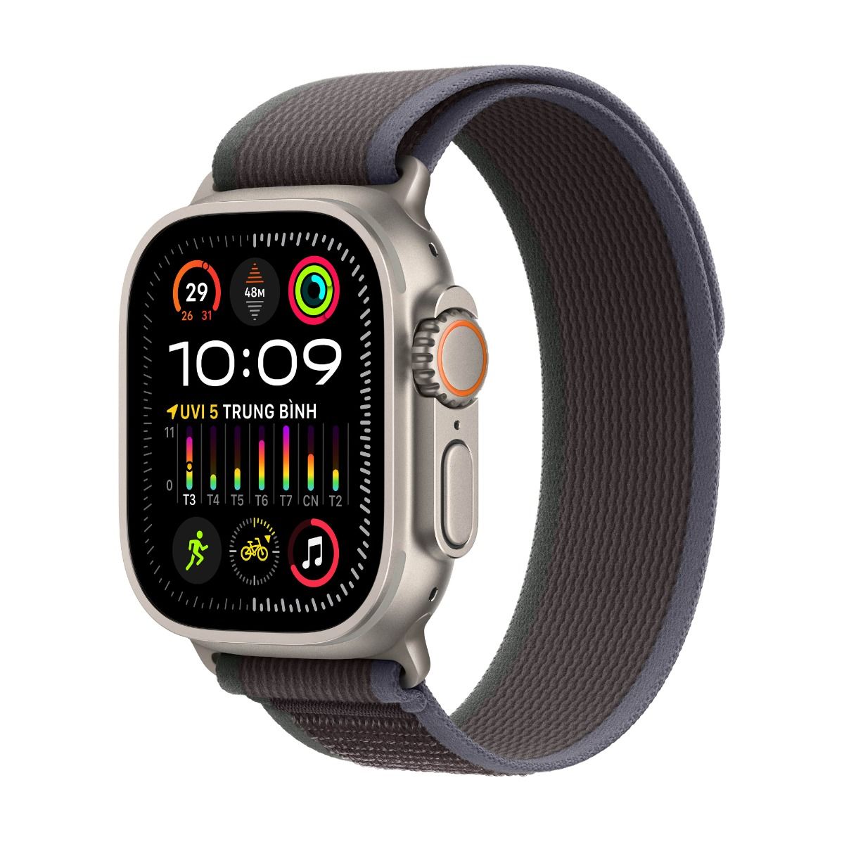  Apple Watch Ultra 2 (Cellular) 49mm Viền Titanium, Dây Trail - S/M Chính Hãng 