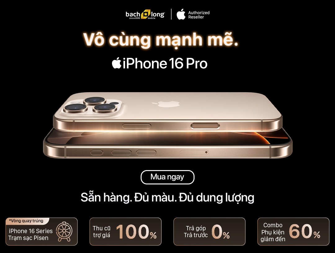 Bạch Long Mobile luôn Sẵn Hàng iPhone 16 Series