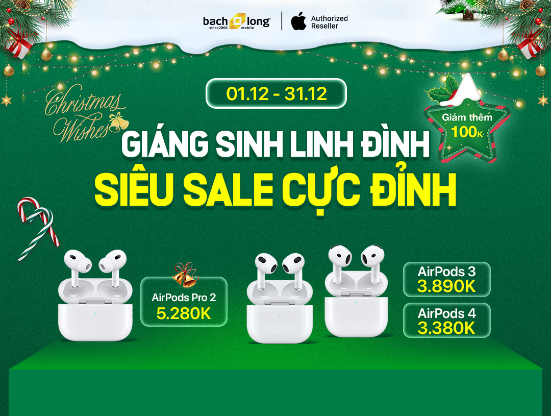 Airpods 4 Chính Hãng - Bạch Long Mobile Luôn Sẵn Hàng